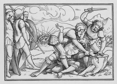 Adoni-Bézek Rétribué pour Sa Cruauté, Juges I, 6 - Hans after Holbein the Younger